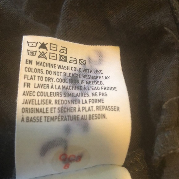 American Eagle, spaghetti strap, bust ruffle, cropped tank top - junior size L - Picture 6 of 9